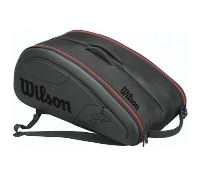 WILSON Federer DNA 12 Pack Tennis Bag - Black