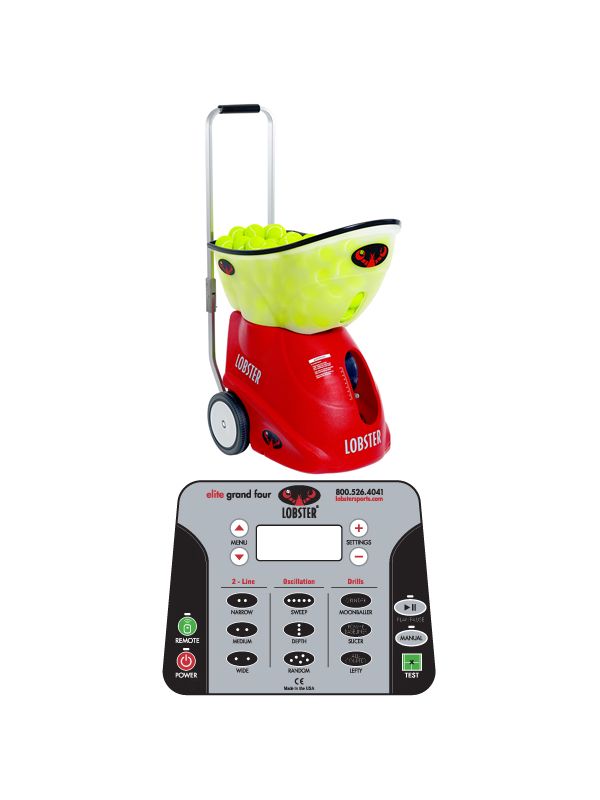 LOBSTER Elite Grand IV Portable Tennis Ball Machine